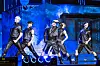Boy band Tomorrow X Together performs ″Beautiful Strangers,″ the lead track for its fourth full-length album, “The Star Chapter: Together,” during a press showcase at the Kyung Hee University Grand Peace Palace in Dongdaemun District, eastern Seoul, on July 21. [DANIELA GONZALEZ PEREZ]