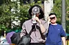 People walk in Jongno District, central Seoul, with portable electric fans amid heat advisories issued for most regions of Korea on July 10. [YONHAP]