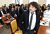 Political broadcaster Kim Eo-jun leaves after testifying at the National Assembly complex in Yeouido, western Seoul, on Dec. 13. [NEWS1]