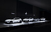 Polestar lineups are displayed at a media event on Feb. 11 in central Seoul. [POLESTAR KOREA]