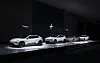 Polestar lineups are displayed at a media event on Feb. 11 in central Seoul. [POLESTAR KOREA]