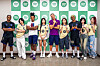 FC Barcelona players and ITZY members pose in a photo shared by Edelman Korea on Aug. 4. [EDELMAN KOREA]