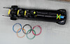 The Jamaica bobsleigh team, with pilot Shanwayne Stephens, is seen in action during Heat 3 of the Four-Man Bobsleigh race at the Yanqing National Sliding Centre at the Beijing 2022 Olympic Games in China on Feb. 20, 2022. [EPA/YONHAP]