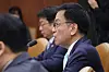 Finance Minister Choi Sang-mok speaks during an economy-related ministers' meeting held in Seoul on Thursday. [YONHAP]