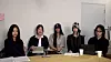 Members of girl group NewJeans in a livestream held Sept. 11 on YouTube [SCREEN CAPTURE]