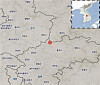 The epicenter of a quake that hit Korea's central city of Chungju on Feb. 7 is seen in a screen capture of the website of the Korea Meteorological Administration. [SCREEN CAPTURE]