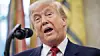 U.S. President Donald Trump speaks before swearing in former U.S. Sen. David Perdue (not pictured) as the United States Ambassador to the Peoples Republic of China in the Oval Office at the White House in Washington on May 7. [EPA/YONHAP]