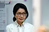 Kim Keon Hee, wife of Former President Yoon Suk Yeol, waits in line to vote at a voting booth in Seocho District, southern Seoul, on June 3. [NEWS1]