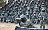 Army recruits train at the Korea Army Training Center in Nonsan, South Chungcheong on Dec. 7, 2023. [NEWS1]