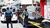 Police inspect the scene of a knife attack in Gwanak District, southern Seoul, on Sept. 3. [NEWS1]