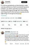 Fatou of K-pop girl group Blackswan posted on her X account in response to an apology released by Kiss of Life on April 6. [SCREEN CAPTURE]