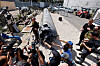 An Israeli military spokesperson speaks to the media Tuesday as Israel's military displays what they say is an Iranian ballistic missile, which they retrieved from the Dead Sea after Iran launched drones and missiles towards Israel last Saturday. [REUTERS/YONHAP]