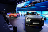 From left, the All-New Electric MINI Cooper, MINI Aceman and the MINI Countryman during MINI launch event at the BMW driving center in Incheon on March 13 [CHO YONG-JUN]