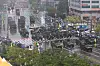A military parade in Seoul on Sept. 26 for the 75th Armed Forces Day exhibits weapons, including the Long-range Surface-to-Air Missile (L-SAM) [YONHAP]