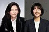 Hotel Shilla Chief Executive Lee Boo-jin, pictured left, and Naver CEO Choi Soo-yeon were listed on U.S. business magazine Forbes' ranking of the″World's 100 Most Powerful Women″ in 2023. [HOTEL SHILLA, NAVER]