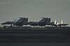 Fighter jets are seen on the flight deck of China's first domestically built aircraft carrier Shandong as it sits anchored after arriving in Hong Kong on July 3. Commissioned in 2019, the 305-meter-long (1,000 feet) Shandong is China's second carrier and key to the country's regional ambitions under President Xi Jinping, who oversaw a massive naval buildup that has rattled Asian neighbors. [AFP/YONHAP]