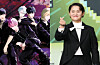 Virtual idol group Plave, left, and comedian Kim Shin-young [VLAST, NEWS1]