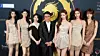 Lee Soo-man, center, the key producer and visionary leader of A2O Entertainment, was inducted into the 2025 Asian Hall of Fame and attended the award ceremony held on Nov. 1 in Los Angeles. He was joined at the event by girl group A2O MAY, A2O Entertainment producer Yoo Young-jin and Girls’ Generation’s Sunny. [A2O ENTERTAINMENT]