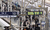 People taking the KTX train are seen at Seoul Station in Jung District, central Seoul, on March 26. [YONHAP]