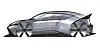 Sketch of Hyundai's Concept Three, which could tentatively be dubbed the Ioniq 3, will be first unveiled at the upcoming IAA Mobility 2025 in Munich. [HYUNDAI MOTOR]
