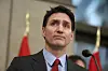 Canada's Prime Minister Justin Trudeau looks on during a press conference while responding to U.S. President Donald Trump's orders to impose 25 percent tariffs on Canadian imports, in Ottawa, Ontario, Canada Feb.1. [REUTERS]