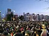 Protesters rally in front of the National Assembly complex in Yeouido, western Seoul, on Saturday. [KIM MIN-YOUNG]