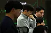 Dealers are seen at work at the dealing room of Hana Bank in central Seoul on Feb. 26. [YONHAP]