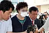 President Yoon Suk Yeol’s mother-in-law Choi Eun-soon enters the Euijeongbu District Court on July 21, 2023. [NEWS1]
