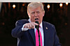 U.S. President Donald Trump speaks on the day he is expected to sign a sweeping spending and tax legislation, known as the ″One Big Beautiful Bill Act,″ during a picnic with military families to mark Independence Day, at the White House in Washington on July 4, 2025. [REUTERS/YONHAP]