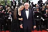 Tiffany Chen, left, and Robert De Niro pose for photographers during the opening ceremony red carpet of the 78th international film festival, Cannes, southern France, May 13. [AP/YONHAP]