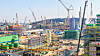 Construction is under way for S-Oil's $7 billion Shaheen petrochemical project in Ulsan. [S-OIL]