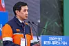 Korea Zinc Chairman Choi Yun-beom speaks during a groundbreaking ceremony for the company's nickel smelter in Ulsan in November last year. [YONHAP]