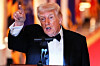 U.S. President Donald Trump speaks as he hosts a governors dinner at the White House in Washington on Feb. 21. [REUTERS/YONHAP]