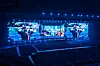 Virtual boy band Plave performs during its encore concerts, the finale of its “Dash: Quantum Leap″ tour, held on Nov. 21 and 22 at Gocheok Sky Dome in western Seoul. [VLAST]