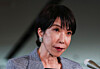 Japan's Prime Minister Sanae Takaichi speaks to the media after a telephone call with U.S. President Donald Trump, at her official residence in Tokyo, Japan, on Nov. 25. [REUTERS/YONHAP]