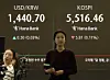 A screen in Hana Bank's trading room in central Seoul shows the Kospi opening on Feb. 13. [YONHAP]