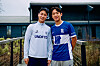 Birmingham City defender Lee Myung-jae, right, poses with Paik Seung-ho in a photo shared on the club's official Facebook page on Feb. 3. [SCREEN CAPTURE]