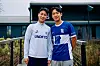 Birmingham City defender Lee Myung-jae, right, poses with Paik Seung-ho in a photo shared on the club's official Facebook page on Feb. 3. [SCREEN CAPTURE]