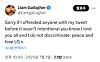 Liam Gallagher's X post uploaded on July 1 [SCREEN CAPTURE]