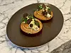 Truffle-sant (11,000 won) croissant topped with slices of Italian black truffle [LEE JIAN]