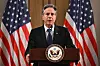 U.S. Secretary of State Antony Blinken delivers a statement to the press after the meeting with the foreign ministers of the Arab Contact Group on Syria in Aqaba, Jordan on Dec. 14. [AFP/YONHAP]