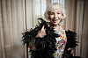 Marie-Pierre Pruvot, 89, known as Bambi, one of the first trans women in the world to become a public star, and a pioneer in global LGBTQ+ history, poses after an interview with the Associated Press, in Pantin, outside Paris, May 20. [AP/YONHAP]