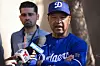 Los Angeles Dodgers manager Dave Roberts talks to reporters during spring training baseball practice, on Saturday, Feb. 15, in Phoenix, Arizona. [AP/YONHAP]