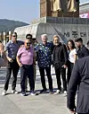 A picture of former U.S. President Bill Clinton in Gwanghwamun, central Seoul taken in May [SCREEN CAPTURE]