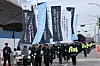 Families of the Itaewon disaster and Jeju Air crash hold a rally at Muan International Airport in South Jeolla on Dec. 28, 2025. [YONHAP]