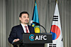 Kazakhstan Ambassador to Seoul Nurgali Arystanov speaks to promote the Astana International Financial Centre during a business event held in central Seoul on May 21. [THE EMBASSY OF KAZAKHSTAN]