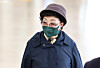 Choi Eun-soon, former first lady Kim Keon Hee's mother, is seen in front of the offices of the special counsel team investigating Kim in Jongno District, central Seoul, on Nov. 4, 2025. [NEWS1]