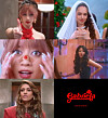 Katseye members and actor Jessica Alba are pictured in these stills from 'Gabriela,' the girl group's song set to drop on June 20. [HYBE]