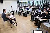 Prime Minister Kim Min-seok speaks during a press briefing at the annex building of the Seoul Government Complex in Jongno-gu, central Seoul, on August 19. [YONHAP]