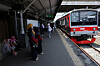 Commuters wait for a train at a station in Jakarta, Indonesia, Jan. 6. [REUTERS/YONHAP